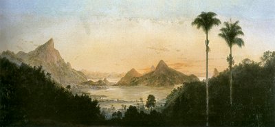 Rodrigo de Freitas Lagoon, Rio de Janeiro by Nicola Antonio Facchinetti